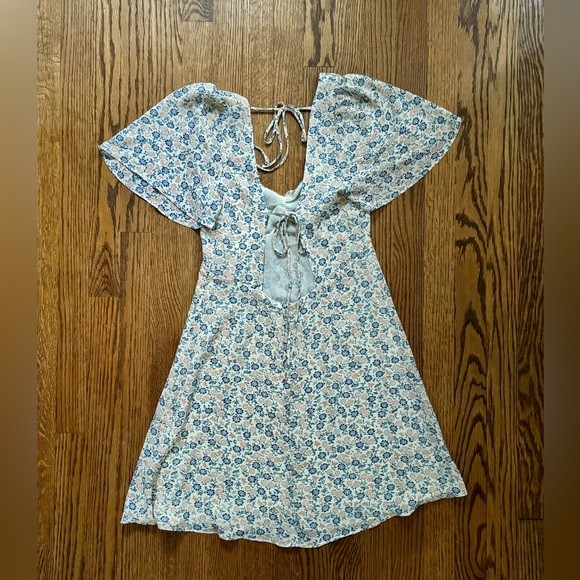 NWT Urban Outfitters  Spring Showers Floral Mini Dress Fit & Flare (M) - Picture 5 of 8